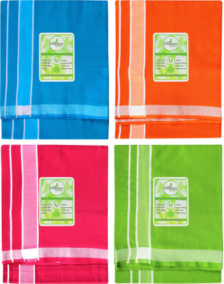 Feather Green Solid Multicolor Lungi