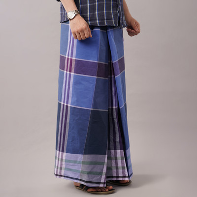 YANAI Checkered Multicolor Lungi