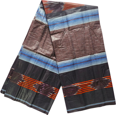 Iqra Mart Solid, Checkered, Woven, Self Design, Striped Blue Lungi