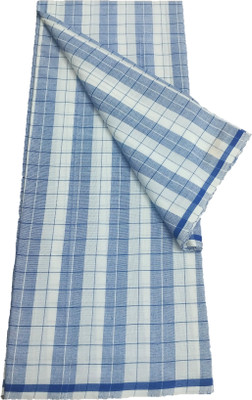 Handloom Checkered Blue Lungi