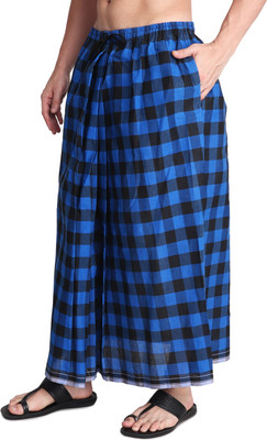 GOWRI TEX Checkered Multicolor Lungi