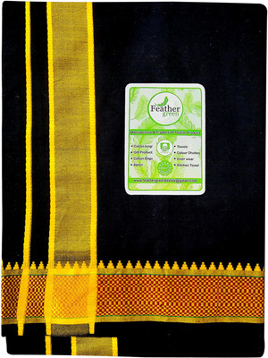 Feather Green Solid Multicolor Lungi