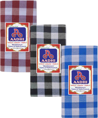 aadhi Checkered Multicolor Lungi