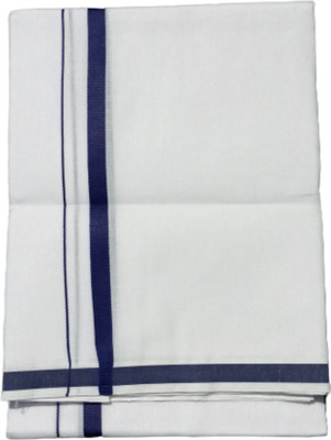Jishnu enterprises Self Design White Lungi