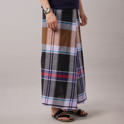 YANAI Checkered Multicolor Lungi