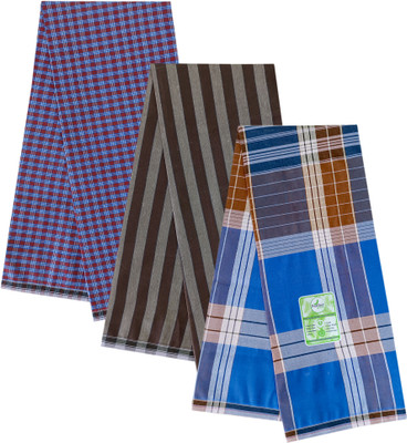 Feather Green Checkered Multicolor Lungi