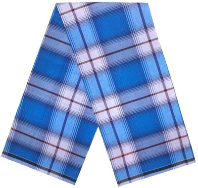 Lafabriqueind Checkered Blue Lungi