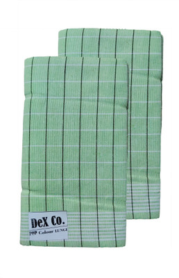 DeX Co. Checkered Light Green Lungi