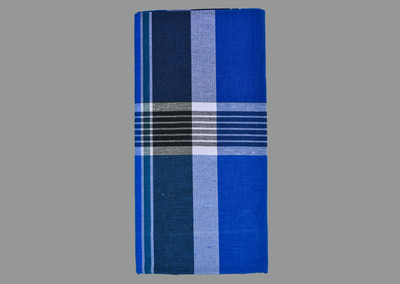 SAC SHREE APARAJEET CREATIONS Checkered, Striped Blue, Black Lungi