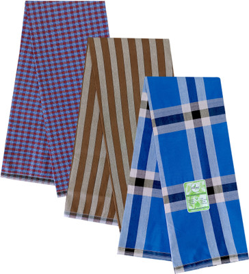 Feather Green Checkered Multicolor Lungi