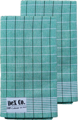 DeX Co. Checkered Green Lungi