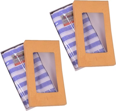 EthnicAlive Striped Blue Lungi