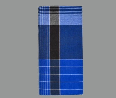 SAC SHREE APARAJEET CREATIONS Checkered, Striped Blue, Black, Red, White, Brown Lungi