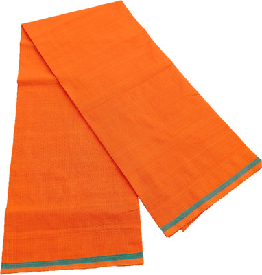 Handloom Solid Orange Lungi