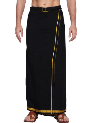 HouseOfCommon Woven Black Lungi