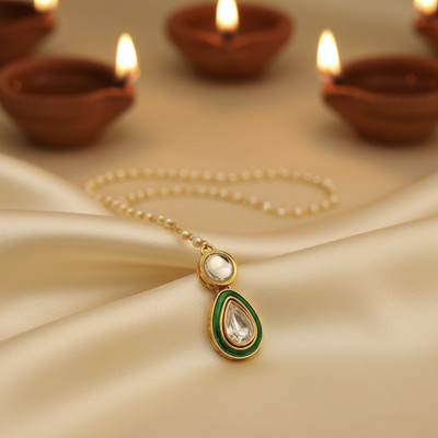 SHI Jewellery Brass Maang Tikka