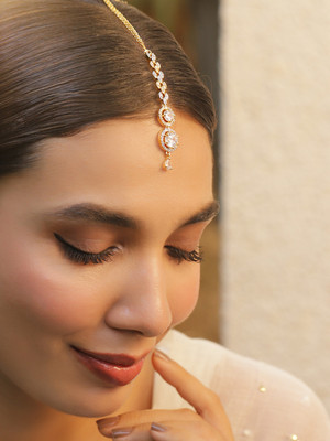 RUBANS Brass Maang Tikka