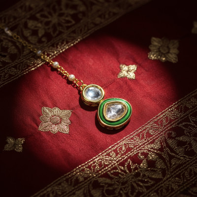 SHI Jewellery Brass Maang Tikka