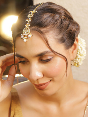 RUBANS Brass Maang Tikka