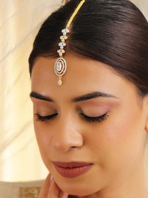 RUBANS Brass Maang Tikka