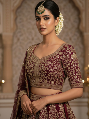 WISHTANK Brass Maang Tikka