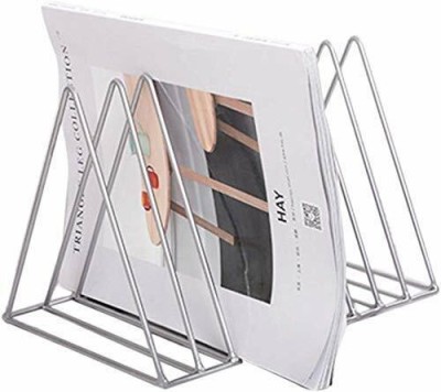 Soaring Magazine Rack Holder for Home & Office Standing Magazine Holder Table Top Magazine Holder(White, Iron, DIY(Do-It-Yourself))