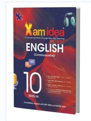 Xam Idea English (Communicative) Class 10 | NEP 2020 & NCFSE 2023 Aligned | Mind Maps & Digital Learning | Full Coverage Of Reading, Writing, Grammer & Literature Qs (Paperback, Xamidea Editorial Board)(Paperback, xamidea editional board) Xam Idea English (Communicative) Class 10 | NEP 2020 & NCFSE 2023 Aligned | Mind Maps & Digital Learning | Full Coverage Of Reading, Writing, Grammer & Literature Qs (Paperback, Xamidea Editorial Board)(Paperback, xamidea editional board)