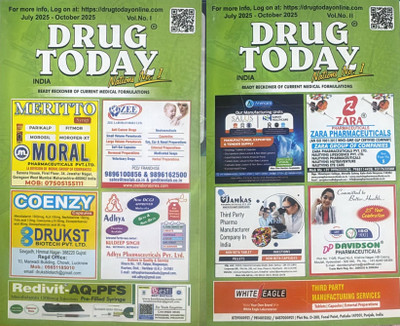 Drug Today India July to October 2025 Part-1 and 2 Magazines(English)