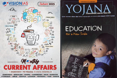 Vision IAS Current Affairs English September 2025 B/W & Yojana English Oct 2025 Magazines(English)