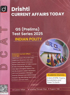 Drishti IAS Current Affairs Today English January 2025 India Polity GS Prelims Magazines(English)