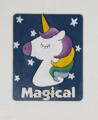 Creative Touch Magical Unicorn Fridge Magnet Pack of 1(Multicolor)