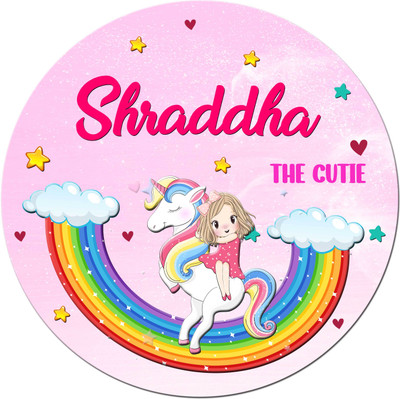 Ashvah Shraddha Stylish Fridge Magnet Gift on Happy Birthday for Friends, Kids Fridge Magnet Pack of 1(Pink)