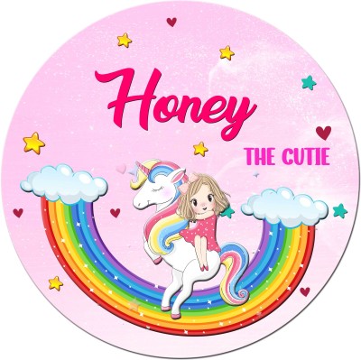 ARTBUG Honey Stylish Fridge Magnet Gift on Happy Birthday for Friends, Kids Fridge Magnet Pack of 1(Pink)