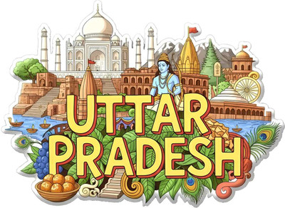 MV Creations India (Uttar Pradesh) Printed Theme Souvenir Aycralic Magnet Refrigerator Décor Fridge Magnet Pack of 1(Multicolor)