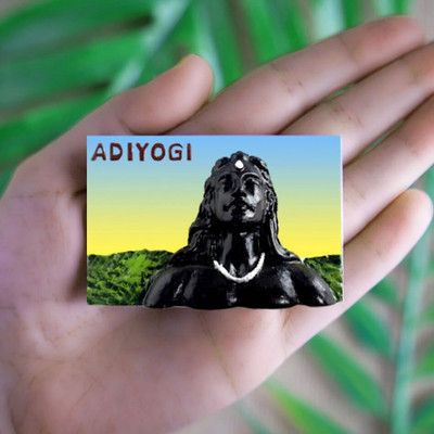 super souvenir ADIYOGI Shiva 3D Fridge Magnet Pack of 1(Multicolor)