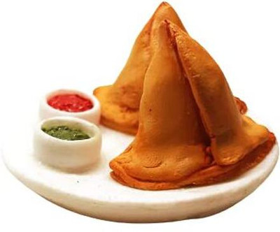 brikshi samosa magnet Fridge Magnet, Magnetic Paper Holder Pack of 1(Multicolor)