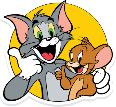 BookYourGift Adorable Tom and Jerry Fridge Magnet - Perfect for Fans and Collectors! Fridge Magnet Pack of 1(Grey)