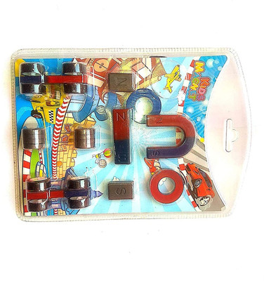 BM RETAIL Set of 1 Magnetic Kit Including Horseshoe U, Bar and Circle Round Magnet and car Multipurpose Office Magnets Pack of 1