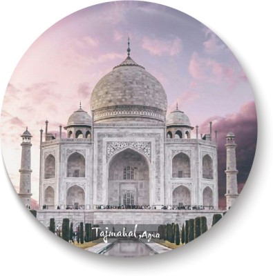 PEACOCKRIDE Taj Mahal I Agra I Travel Memories I Fridge Magnet Fridge Magnet Pack of 1(Multicolor)