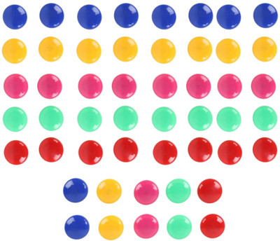 DeskFlex Colorful Magnetic Buttons for Fridge, Whiteboard (Set Of 50) Fridge Magnet Pack of 50(Multicolor)
