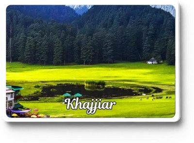 Gifteeng Khajjiar Acrylic Fridge Magnet 3x2 Inches, 3mm Thick, Lovable Souvenir Fridge Magnet Pack of 1(Multicolor)