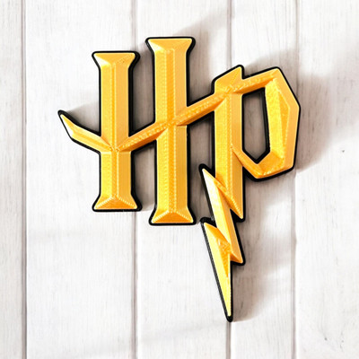 HOBIGO 3D H-POTTER LOGO Fridge Magnet Fridge Magnet Pack of 1(Multicolor)