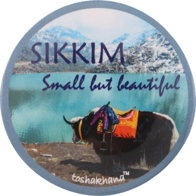 toshakhana Beautiful Sikkim India Souvenir Fridge Magnet Pack of 1(Multicolor)
