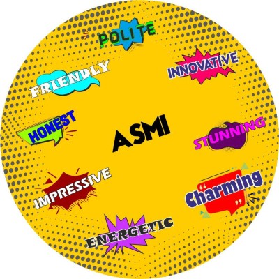 Impresion Asmi Customised Stylish Gift on Happy Birthday, Return Gifts for Kids Fridge Magnet Pack of 1(Yellow)