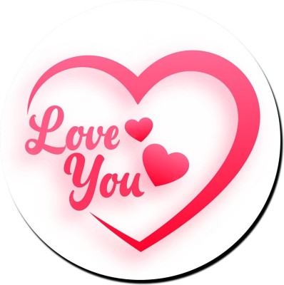 ShopTwiz Love You Fridge Magnet Pack of 2(Multicolor)