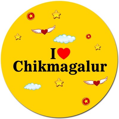 Impresion I Love Chikmagalur City / State Decorative Souvenir for Home/Kitchen Fridge Magnet Pack of 1