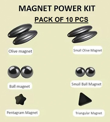 OCFI HIGH QUALITY Multipurpose Office Magnets, Photo Gallery Magnets Pack of 10(Black)