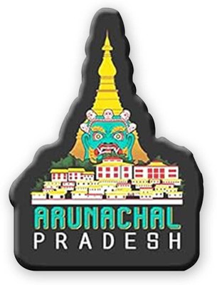 Gift Me Bazar Arunachal Pradesh Fridge Magnet India Souvenir Refrigerator Door Decor & Gifts Fridge Magnet Pack of 1(Multicolor)