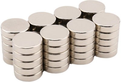 True-Ally 5 Pcs of 18x5 mm Neodymium Magnets - N52 Disc magnets - Rare Earth NdfeB Multipurpose Office Magnets, Fridge Magnet, Kitchen Organiser Magnet, Door Magnet Pack of 5(Silver)