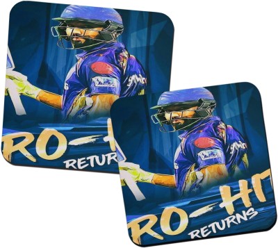 Morons Rohit Sharma MI Captain Cool Collection For Fridge d5 Fridge Magnet Pack of 2(Multicolor)